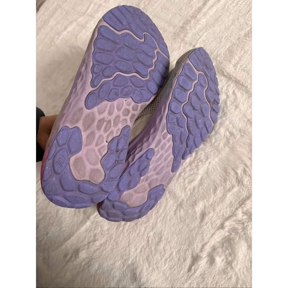 New Balance Fresh Foam 3.5Y Girls Sneakers Pink Purple Ombre